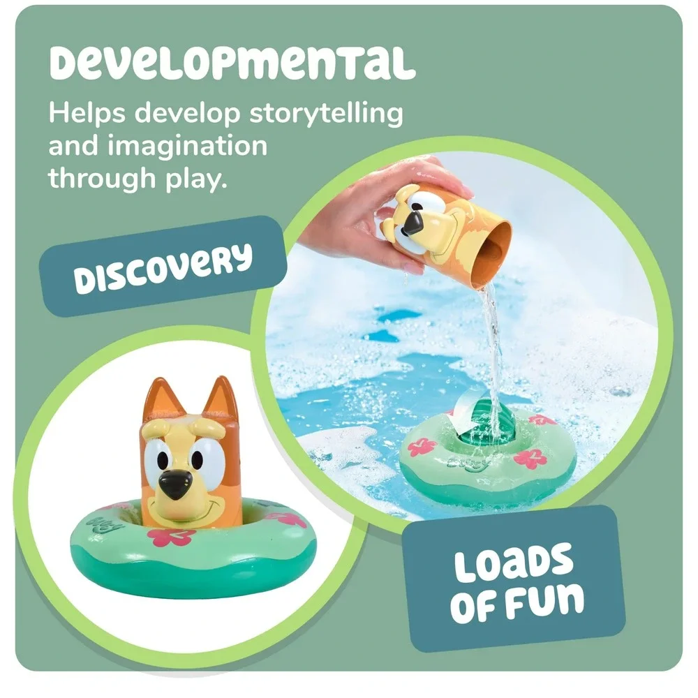 Lot of 2 Bluey Bath Toys‎ - Splash & Float Bingo & Bluey Bath Foam Puzzles NEW